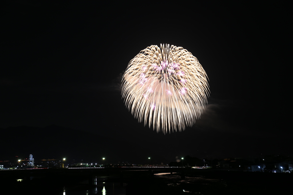 三原　やっさ祭り　二尺玉