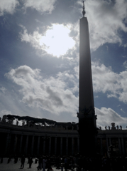 イタリア、逆光