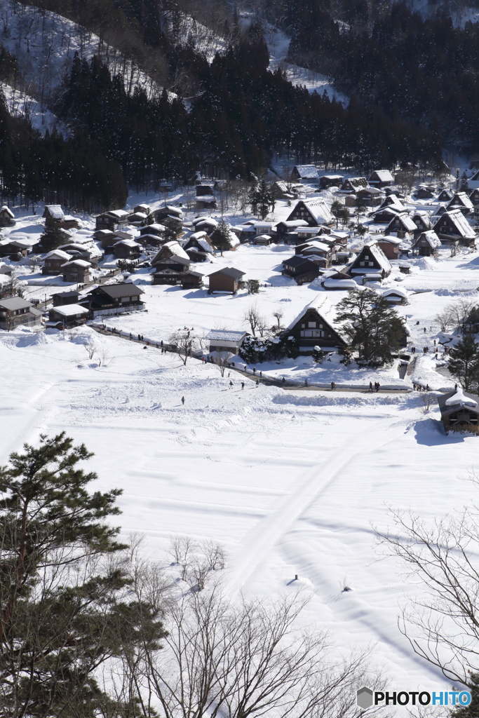 白川郷雪景色