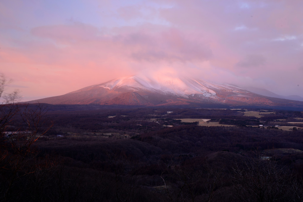 淡色の浅間山