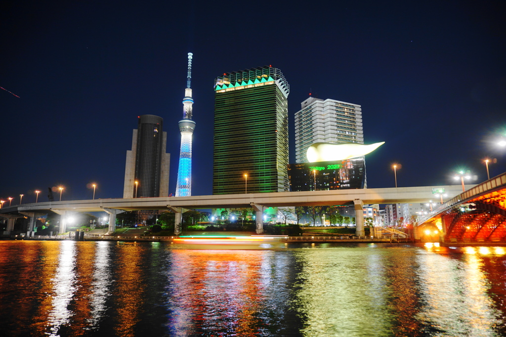 隅田川の夜景