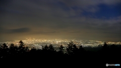 甲府盆地夜景