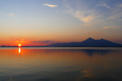 猪苗代湖と磐梯山１