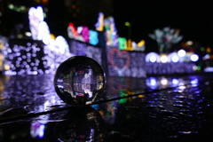 雨あがりの夜空に