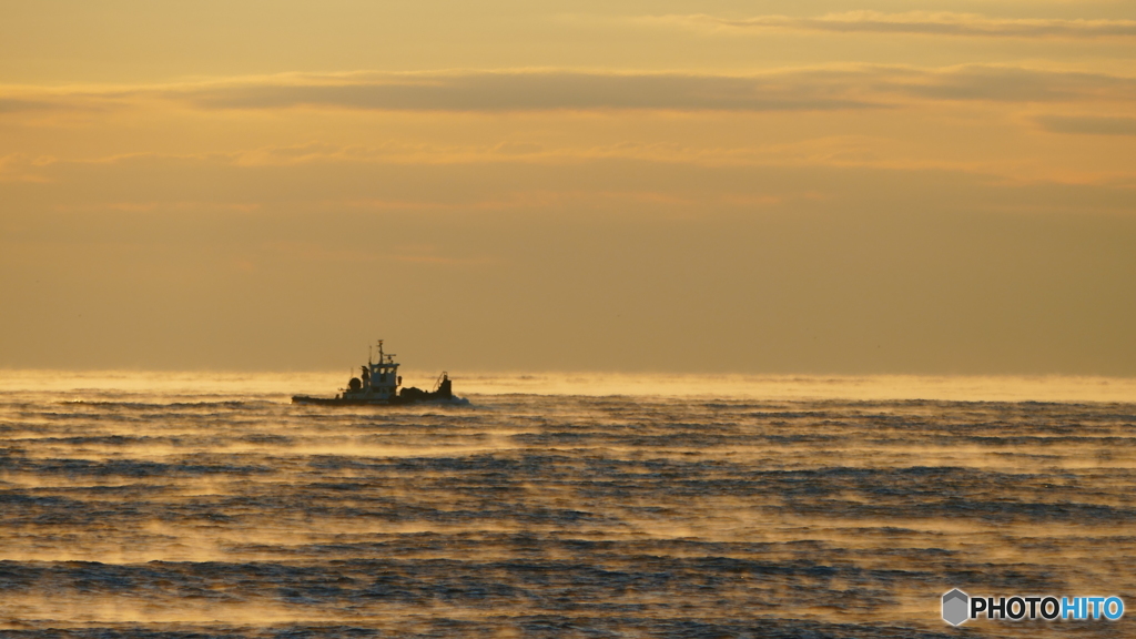氷点下の朝 ＠大洗海岸 ３