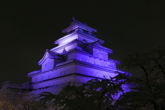 雪の夜の鶴ヶ城４
