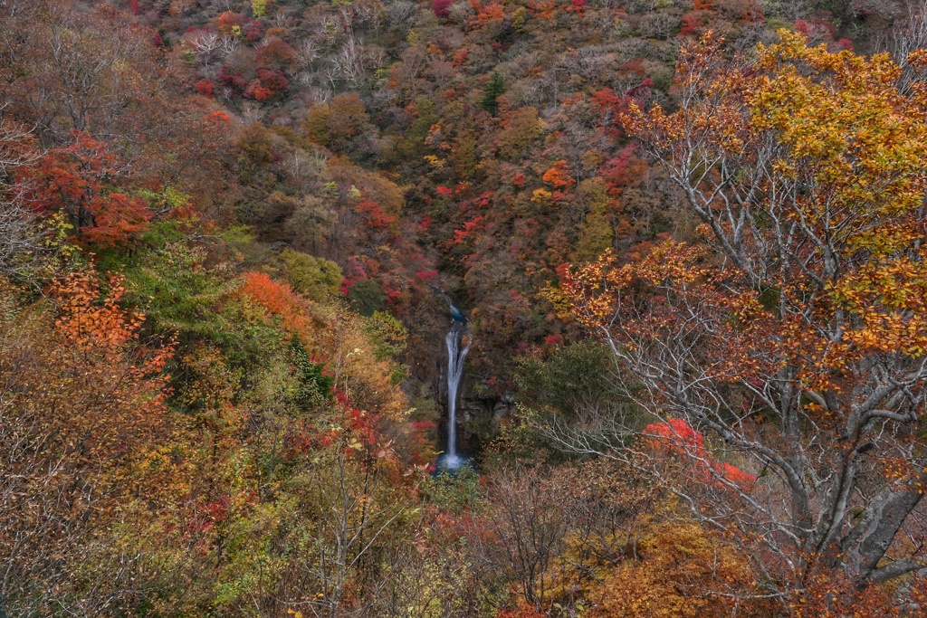 駒止の滝　横構図