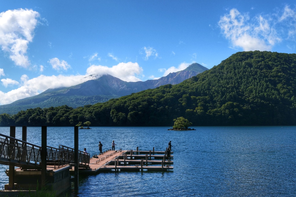 桧原湖からの磐梯山
