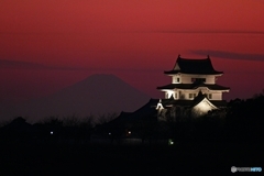 お城と富士山