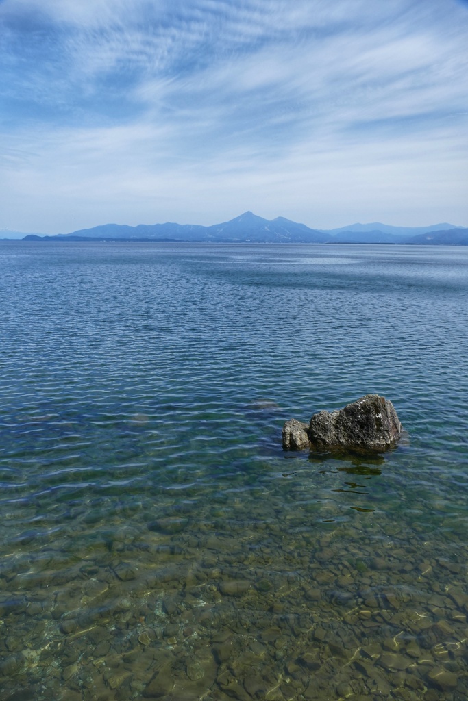 猪苗代湖と磐梯山