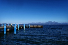 猪苗代湖と磐梯山