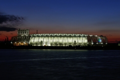 アクアマリンふくしま夕景