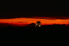 関宿城夕景 ２