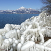 しぶき氷と磐梯山