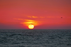 日本海の夕陽１　補正版