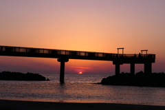 日本海夕陽②