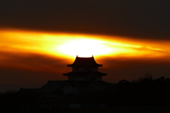 関宿城夕景 ３