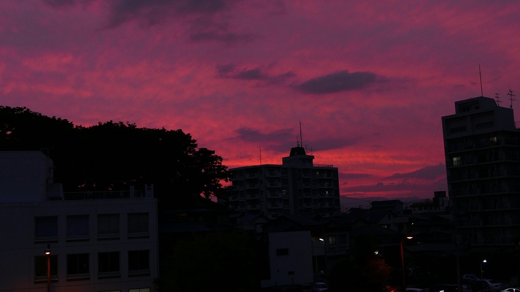 妖しい夕焼け