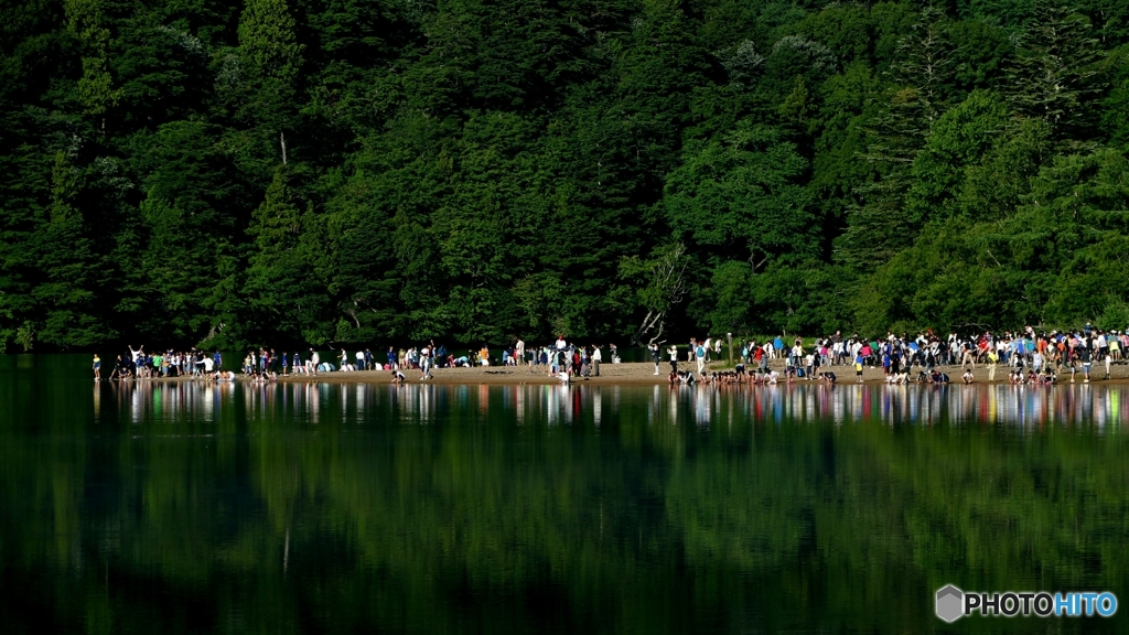 遠足児童の波形グラフ  @日光湯ノ湖