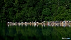 遠足児童の波形グラフ  @日光湯ノ湖