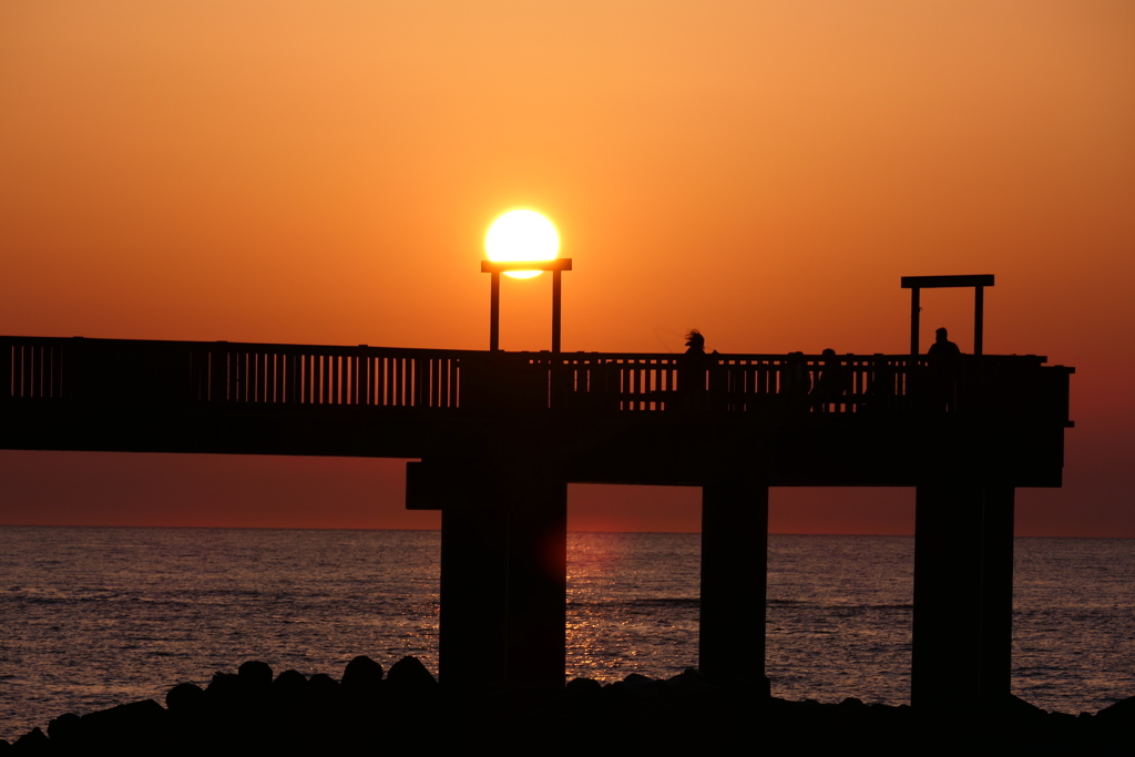 日本海夕陽③