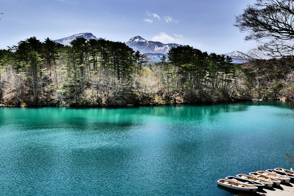 五色沼からの磐梯山