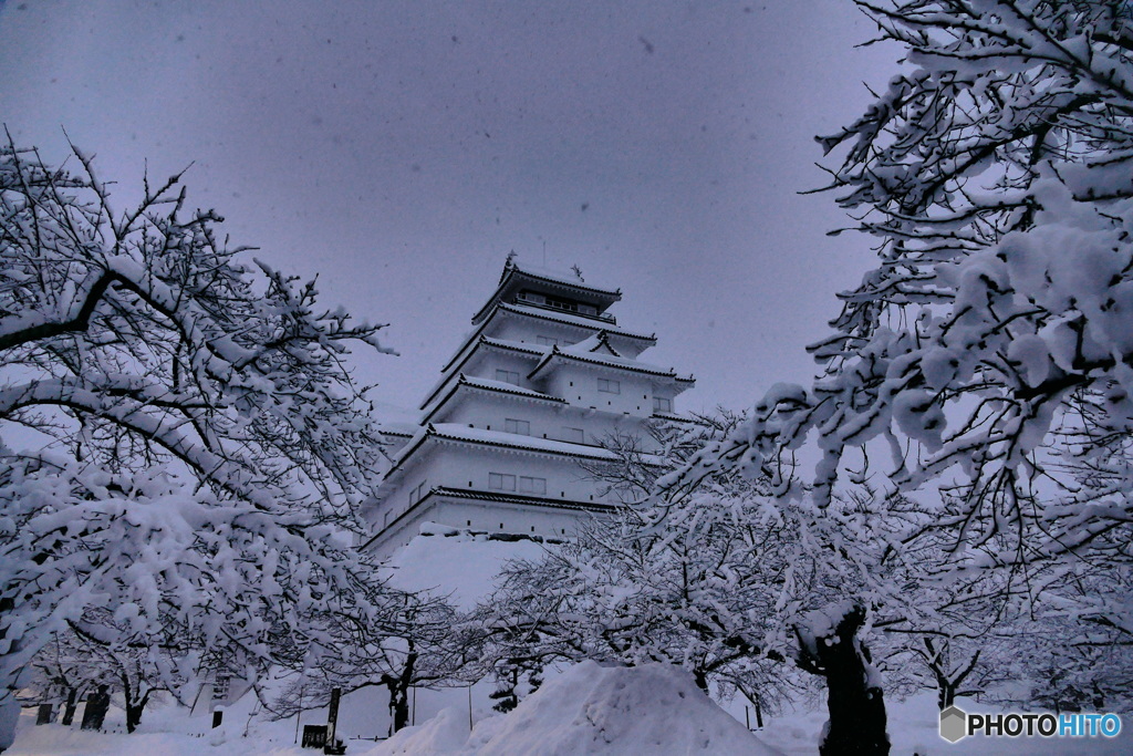 雪の鶴ヶ城２