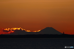 富士山と牛久大仏