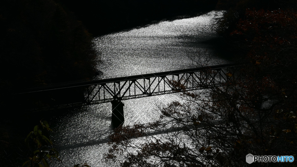 1170410 川と橋と…@福島県三島町