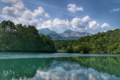 真夏の毘沙門沼と磐梯山３
