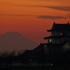関宿城と富士山
