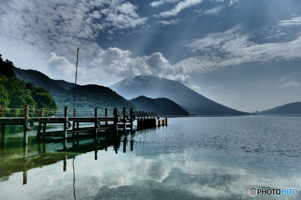 夏空の中禅寺湖 １