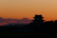 富士山と関宿城
