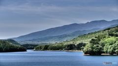 羽鳥湖と那須連峰