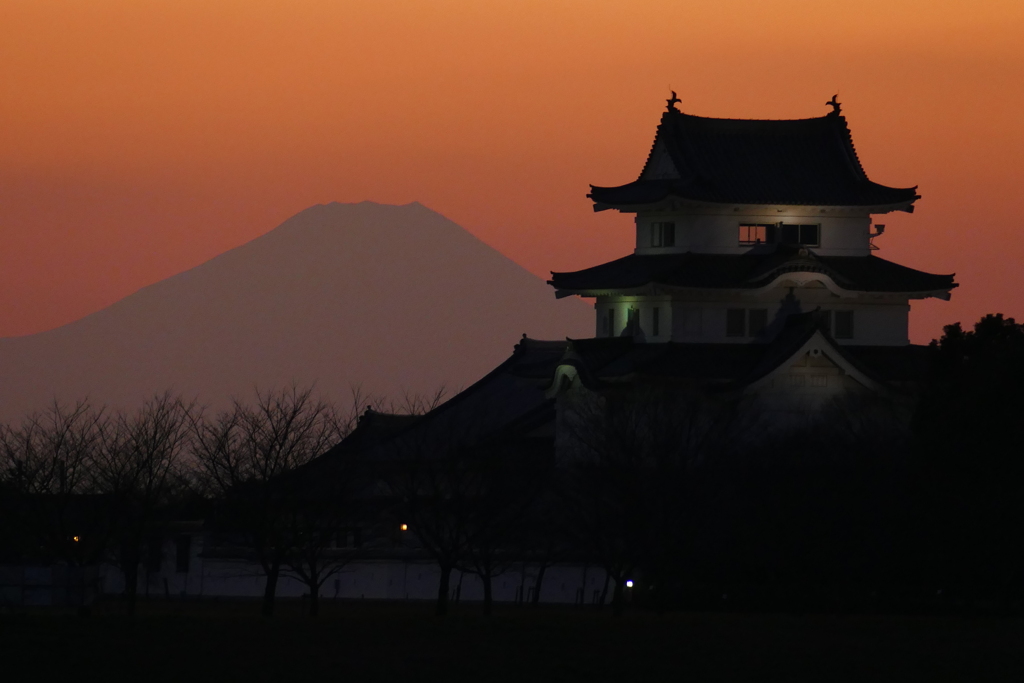 富士山と関宿城