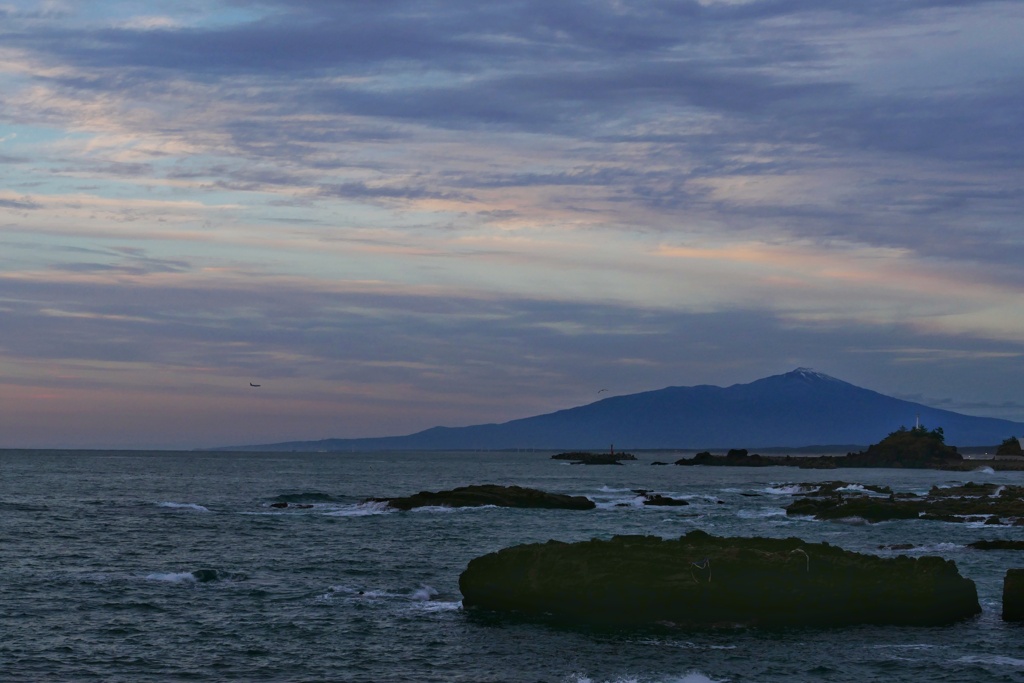夕刻鳥海山