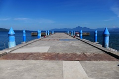 湖南港からの磐梯山