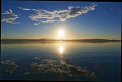 猪苗代湖夕景３