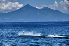 猪苗代湖と磐梯山８