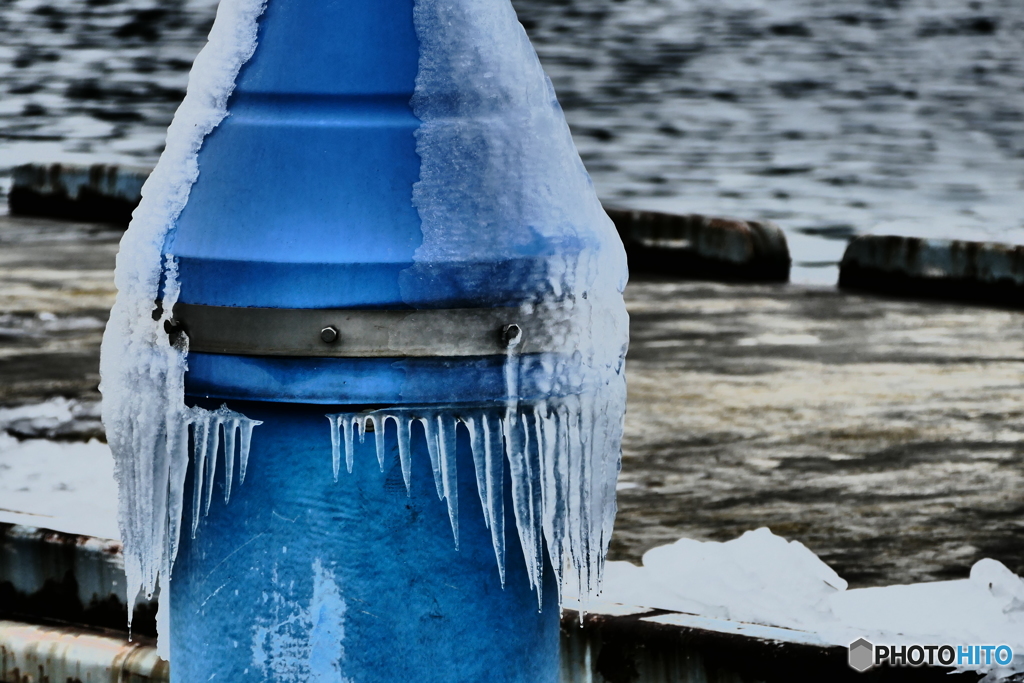 舟津公園の、しぶき氷１