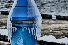 舟津公園の、しぶき氷１