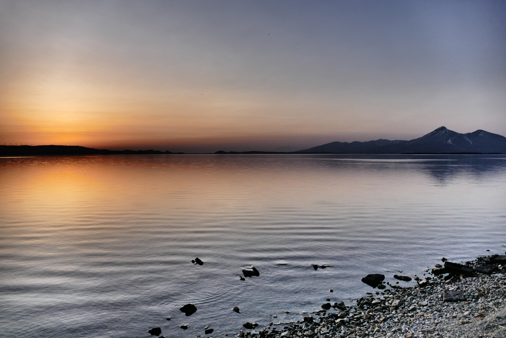 猪苗代湖と磐梯山