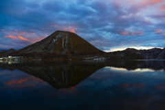榛名山夕景