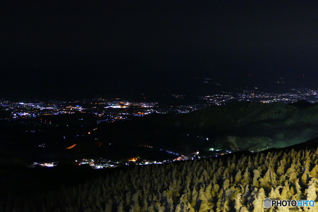 樹氷ライトアップ５