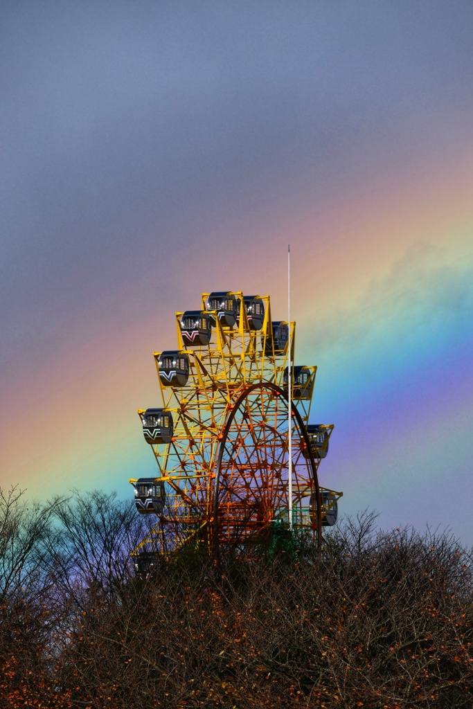 虹と観覧車