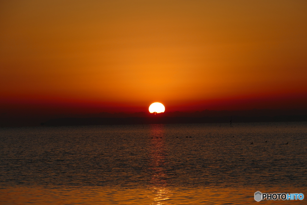 霞ヶ浦日の出２