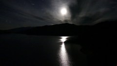 真夜中の羽鳥湖