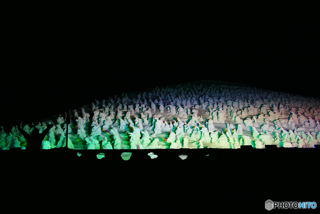 樹氷ライトアップ１