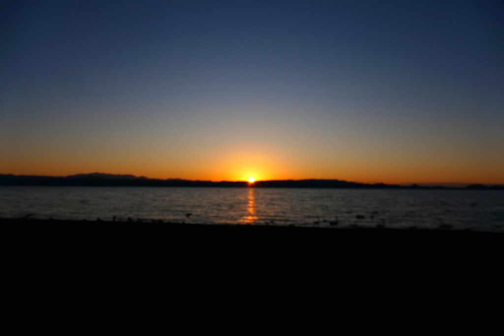 猪苗代湖夕景２