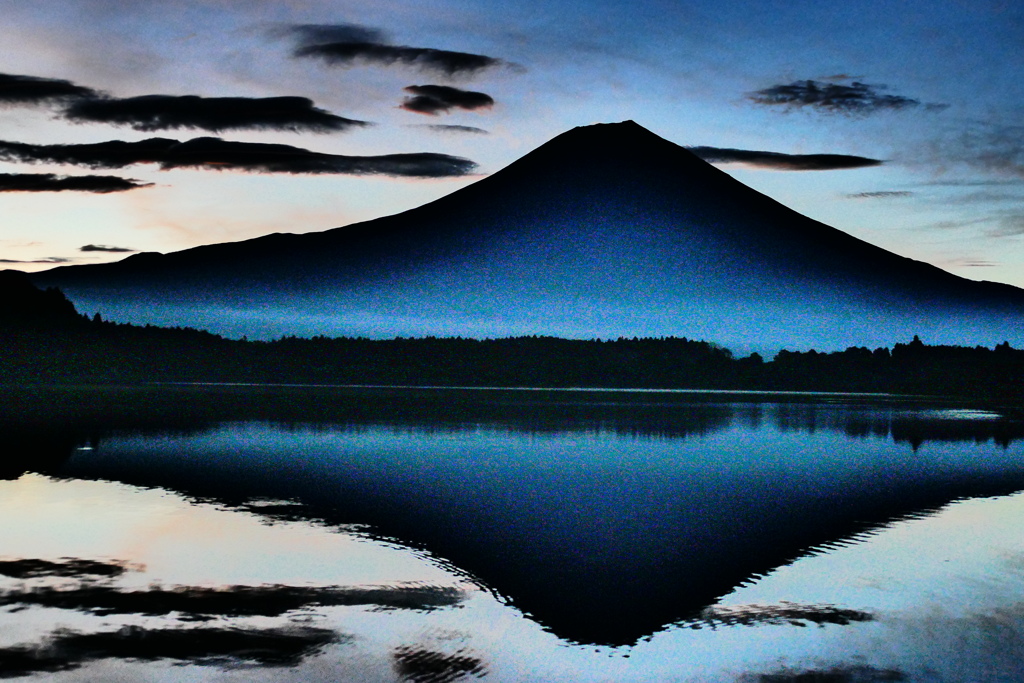 浮世絵チック富士山